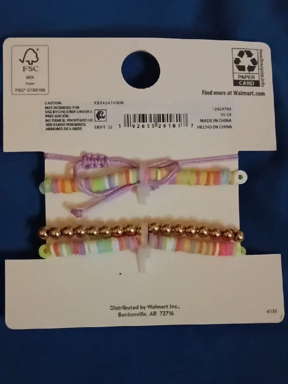 wonder nation Pink Multicolor 'Be Happy' Stackable Bracelet Set
